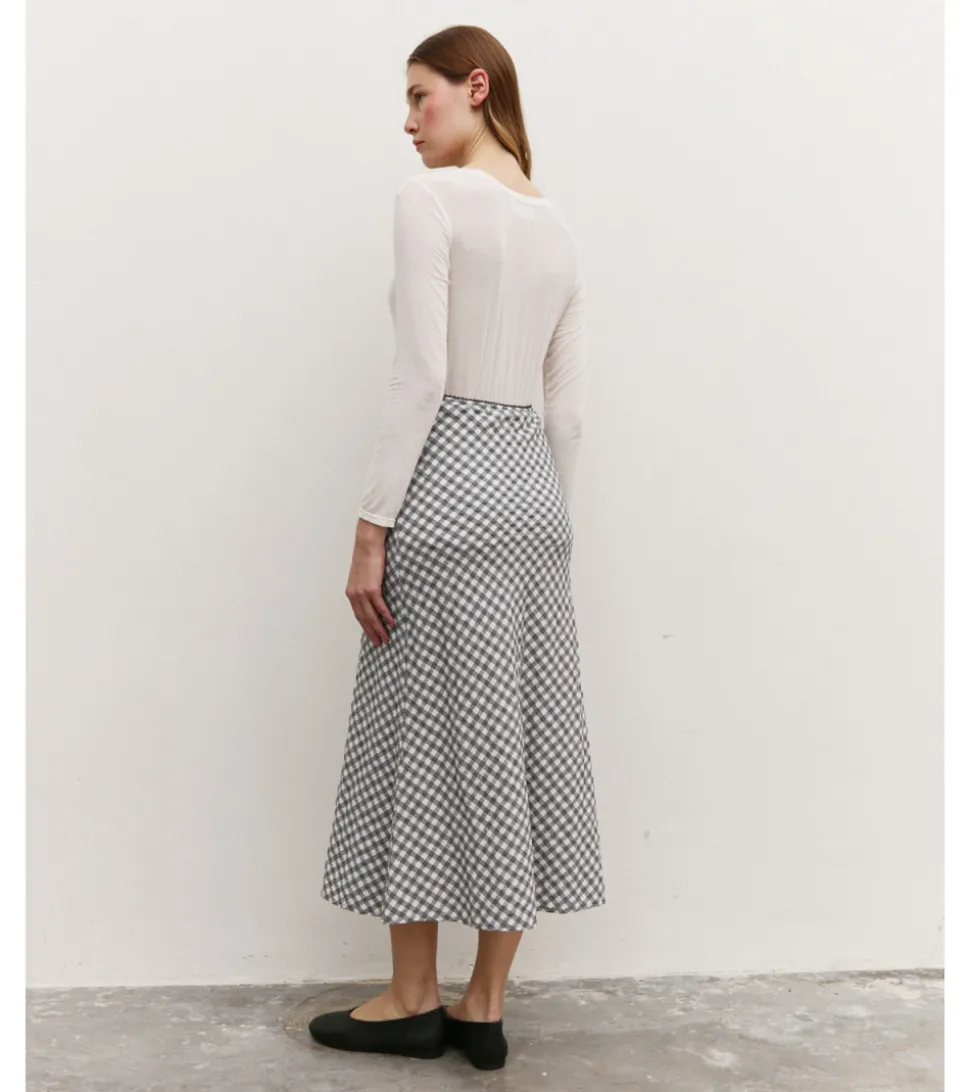 FALDA MIDI VICHY