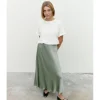 FALDA SATINADA MIDI