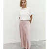 FALDA SATINADA MIDI