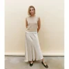 FALDA SATINADA MIDI