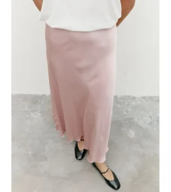 FALDA SATINADA MIDI