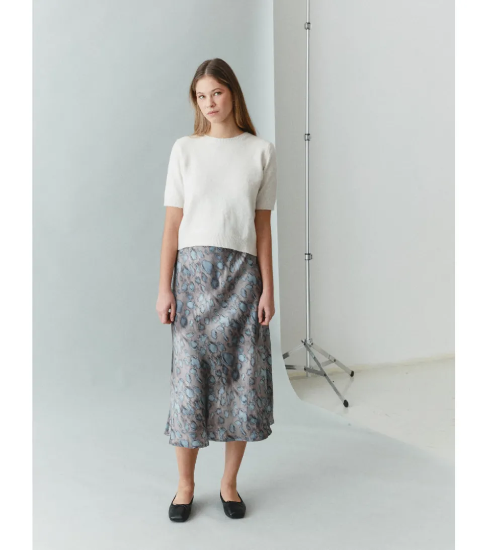 FALDA SATÉN ANIMAL PRINT