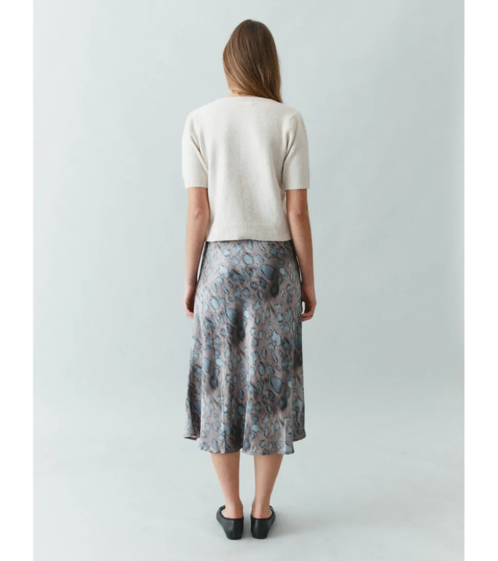 FALDA SATÉN ANIMAL PRINT