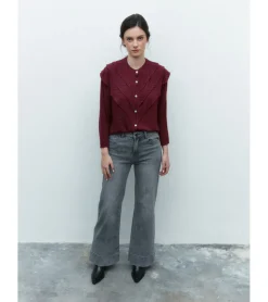 JEANS WIDE LEG TIRO ALTO