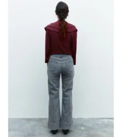 JEANS WIDE LEG TIRO ALTO