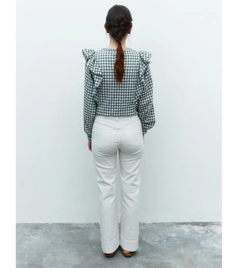 JEANS WIDE LEG TIRO ALTO FULL LENGTH