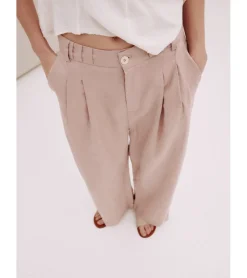 PANTALÓN ANCHO PINZADO