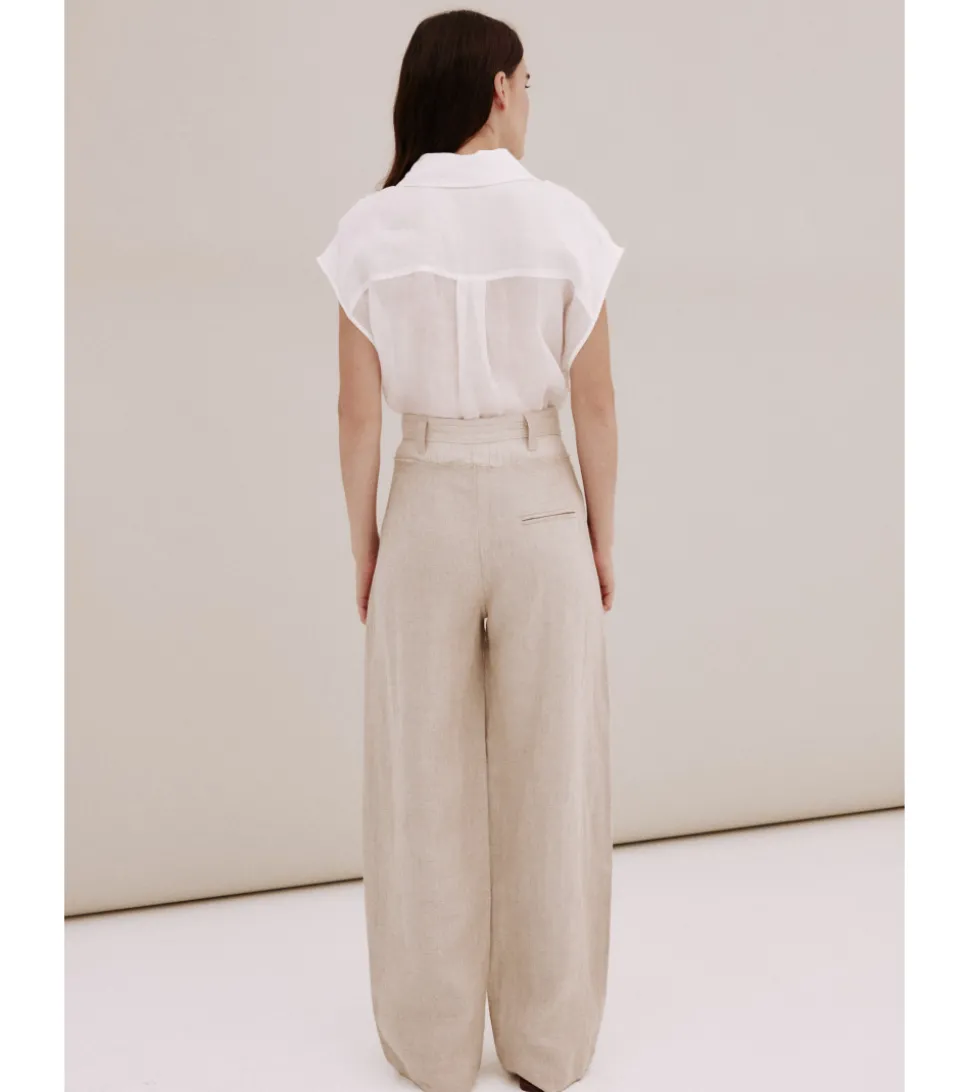PANTALÓN CINTURA COMBINADA