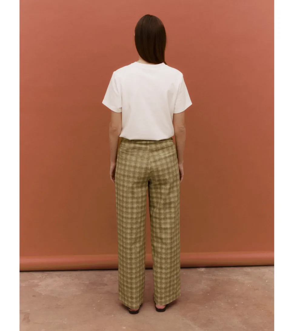 PANTALÓN CUADROS RECTO