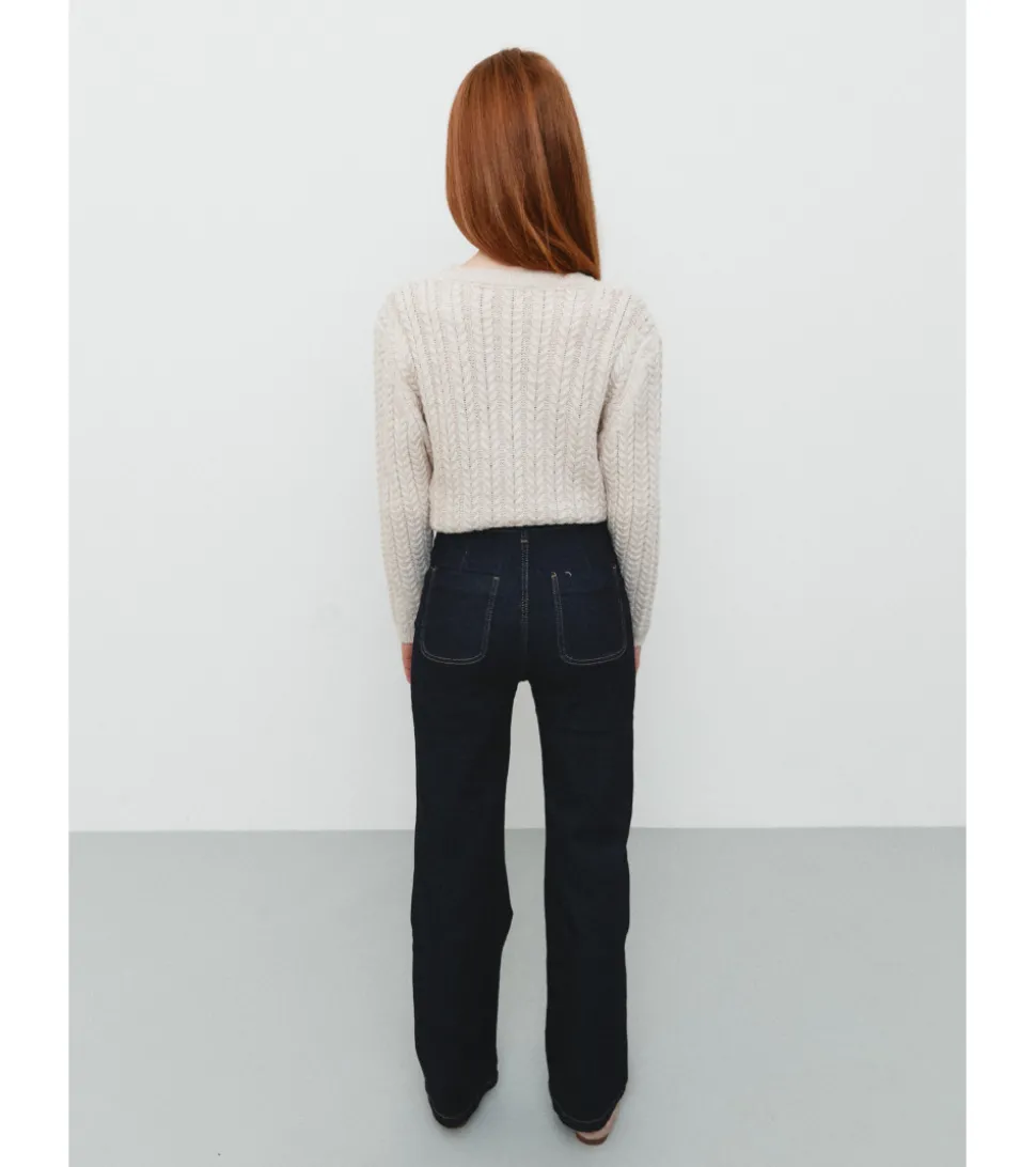 PANTALÓN DENIM BOTONES