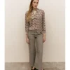 PANTALÓN JASPEADO PATA ANCHA
