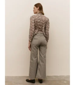 PANTALÓN JASPEADO PATA ANCHA