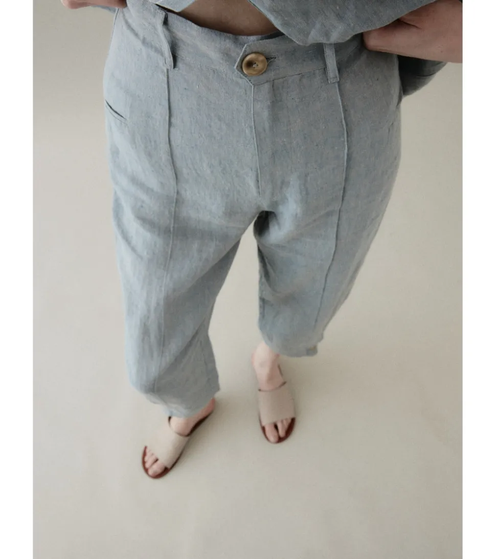 PANTALÓN LINO PUÑOS