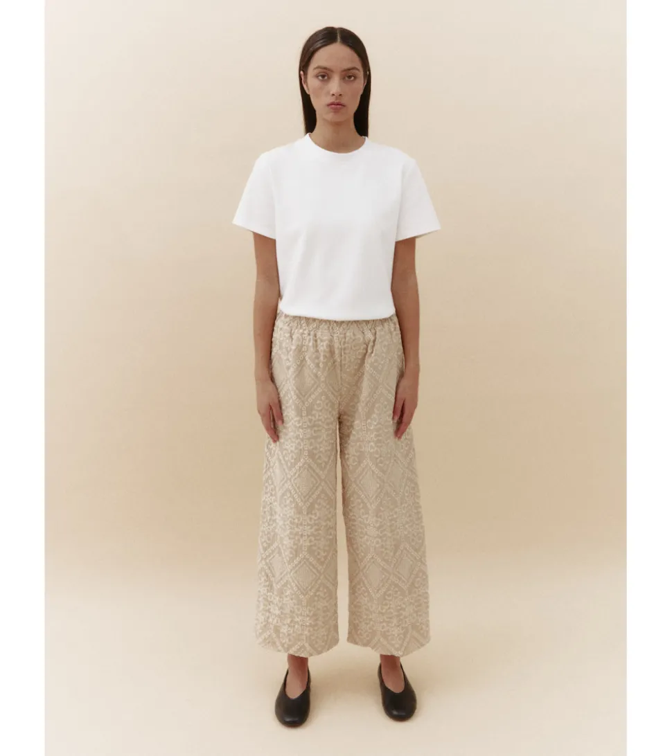 PANTALÓN RECTO BORDADO