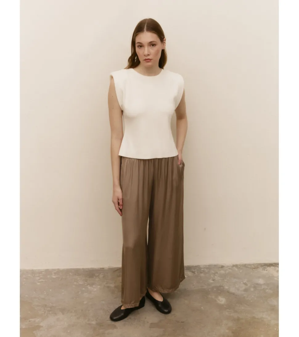 PANTALÓN SATÉN BOLSILLOS