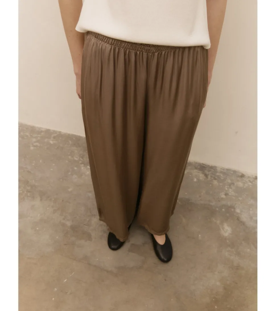 PANTALÓN SATÉN BOLSILLOS