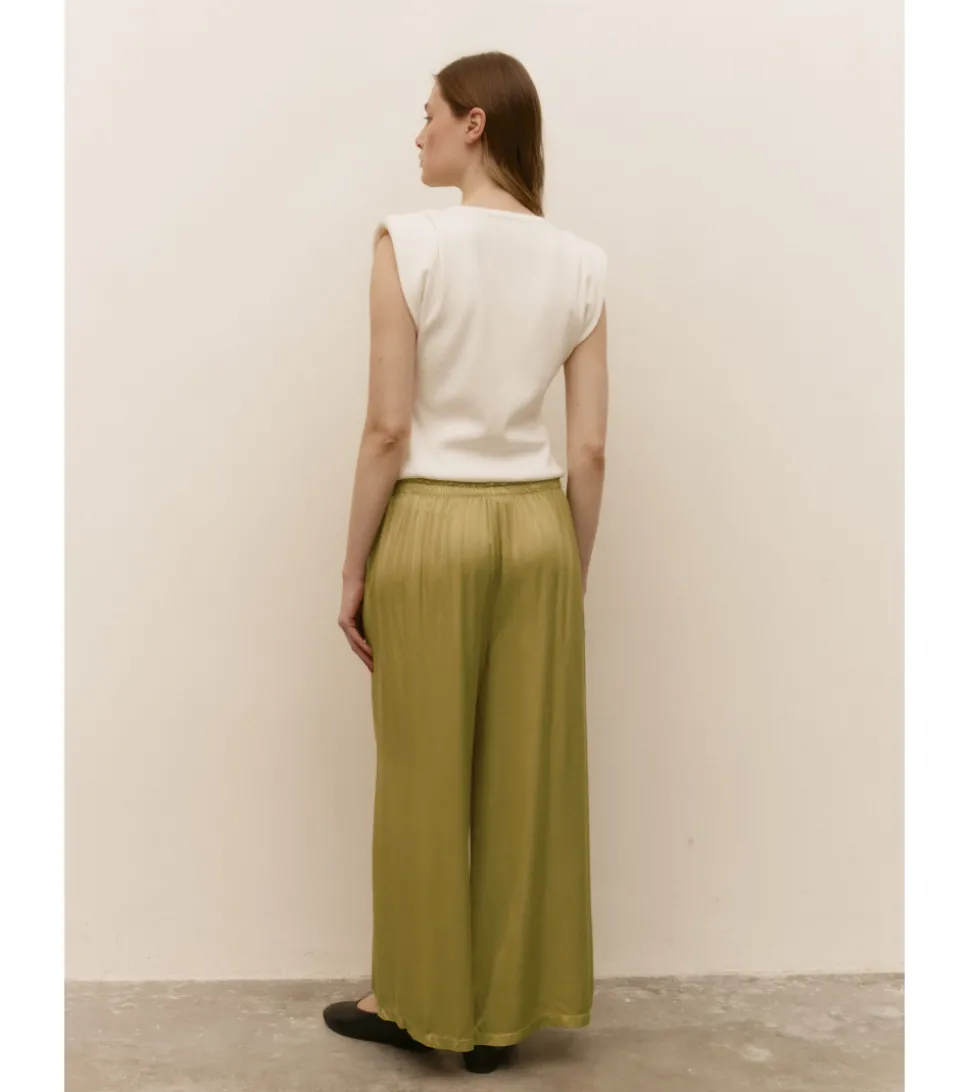 PANTALÓN SATÉN BOLSILLOS