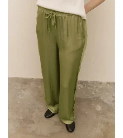 PANTALÓN SATÉN COMBINADO