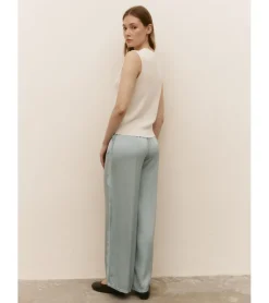 PANTALÓN SATÉN COMBINADO