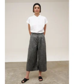 PANTALON ANCHO LINO