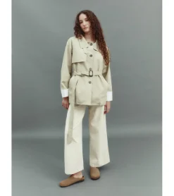 TRENCH CORTO CINTURÓN