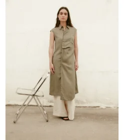 VESTIDO CAMISERO ASIMÉTRICO