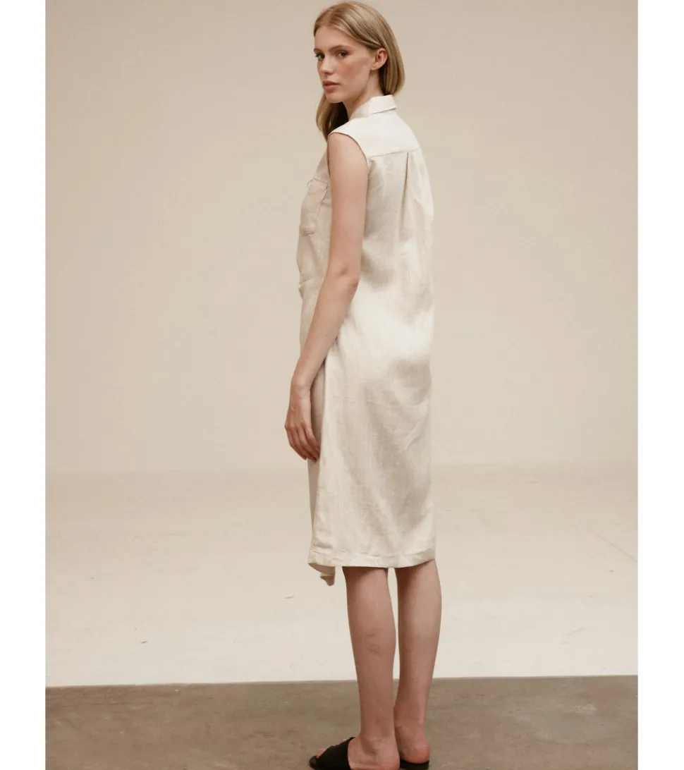 VESTIDO CAMISERO ASIMÉTRICO