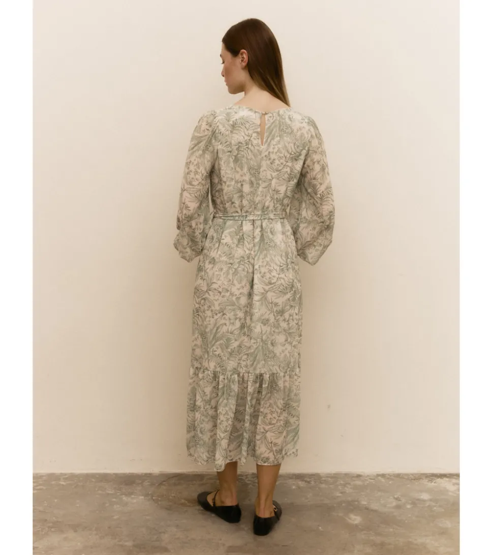 VESTIDO GASA FLORES