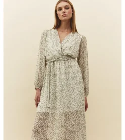 VESTIDO LARGO HOJAS