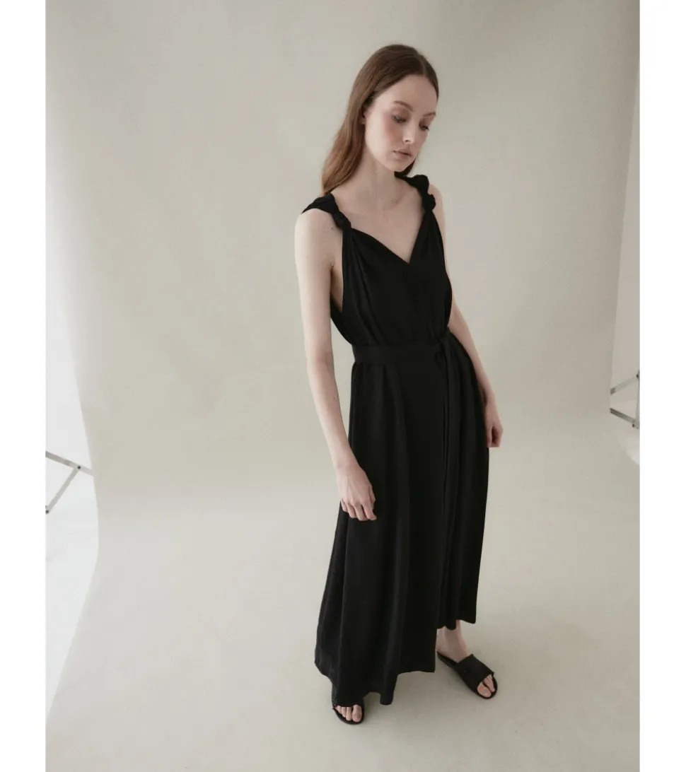 VESTIDO LARGO NUDOS