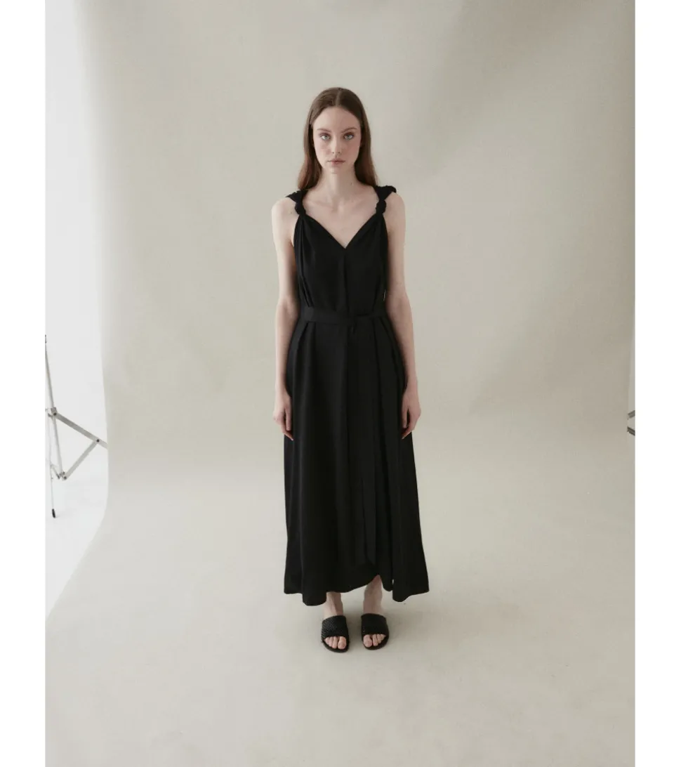 VESTIDO LARGO NUDOS