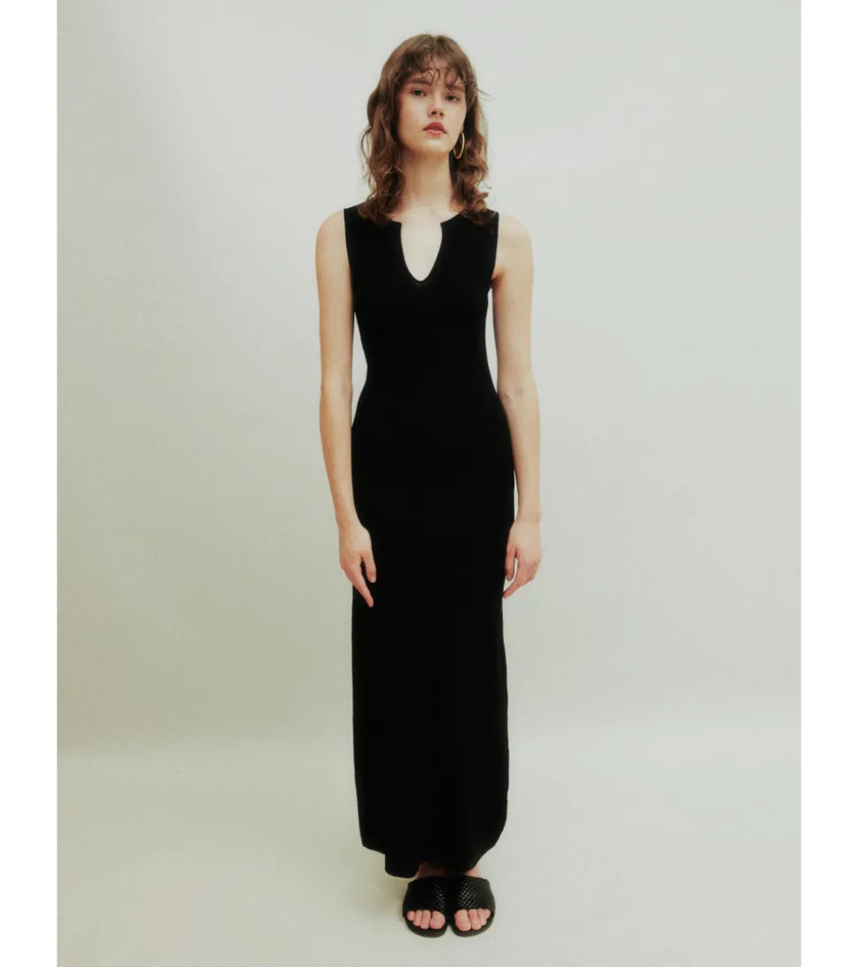 VESTIDO LARGO PUNTO