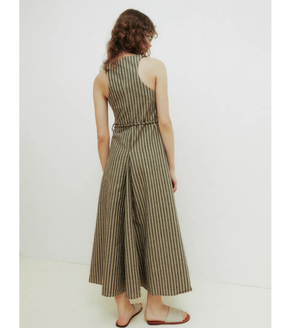 VESTIDO LARGO RAYAS