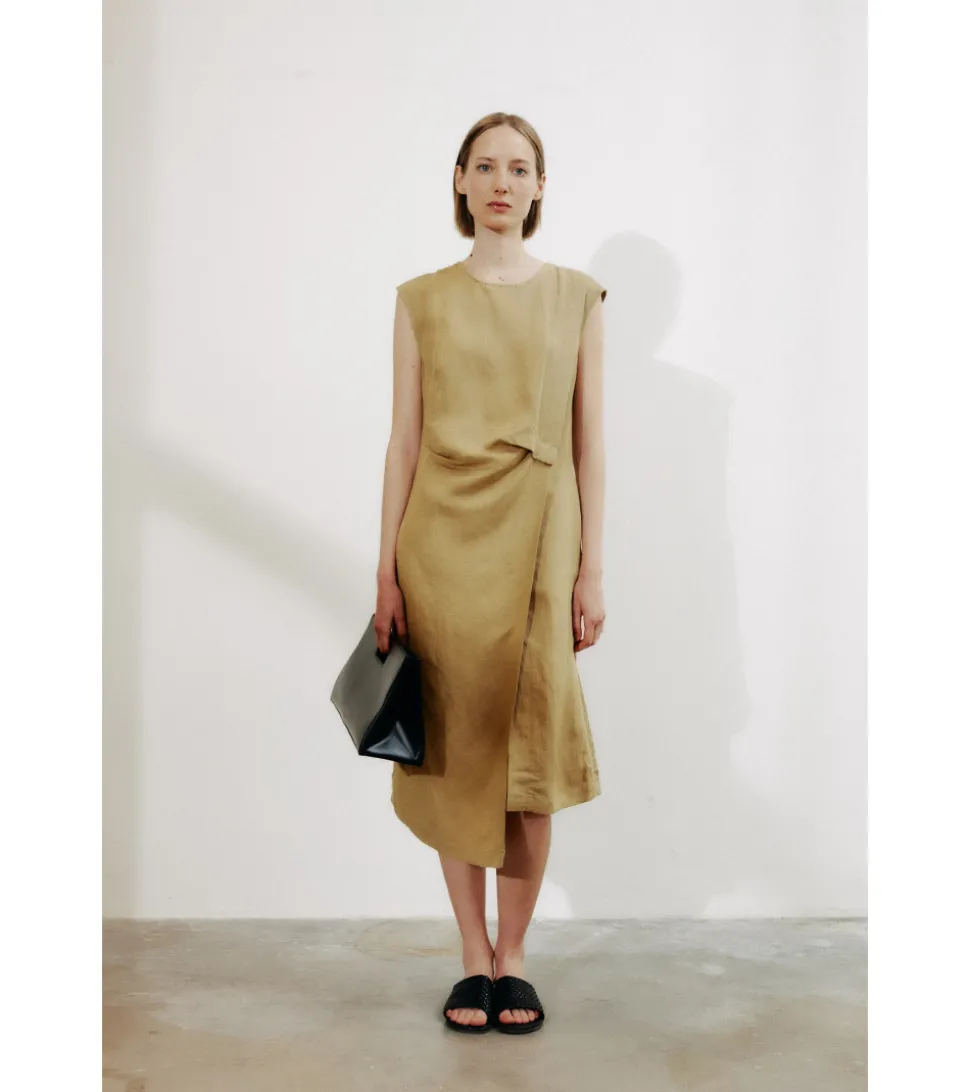 VESTIDO LINO ASIMÉTRICO