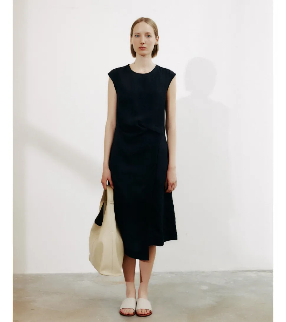 VESTIDO LINO ASIMÉTRICO