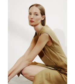 VESTIDO LINO ASIMÉTRICO