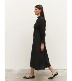 VESTIDO MANGA LARGA FRUNCES