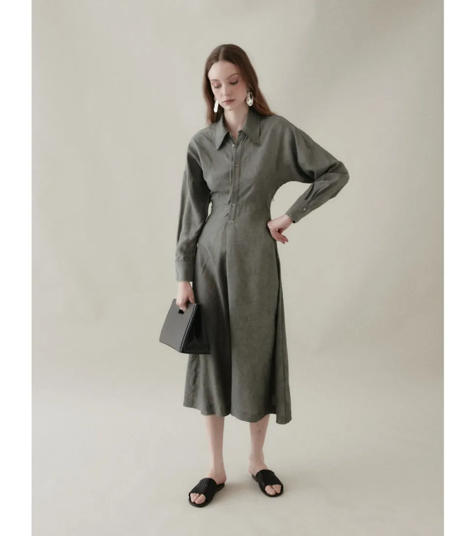 VESTIDO MIDI CAMISERO