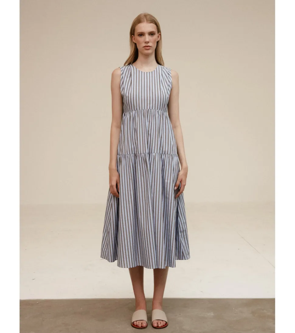 VESTIDO MIDI RAYAS
