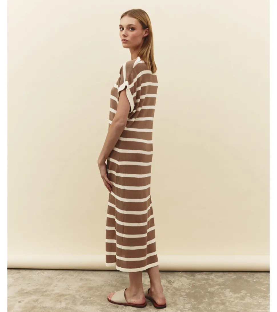 VESTIDO PUNTO LISO RAYAS