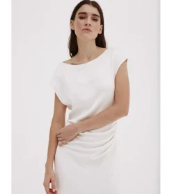 VESTIDO SATINADO FRUNCE