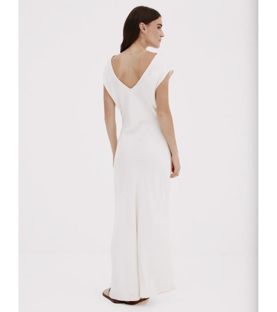 VESTIDO SATINADO FRUNCE