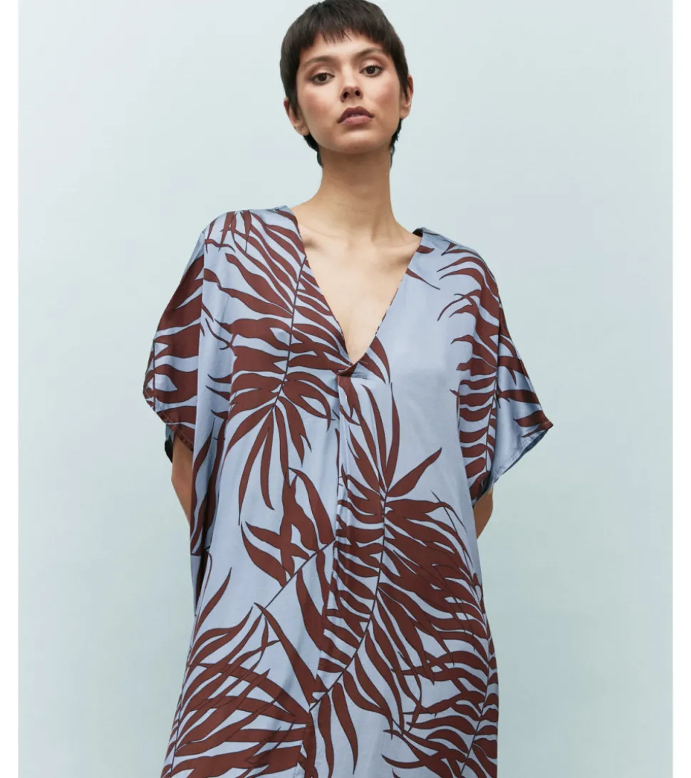 VESTIDO TÚNICA HOJAS