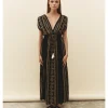 VESTIDO ÉTNICO DORADO
