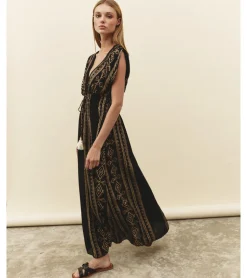 VESTIDO ÉTNICO DORADO