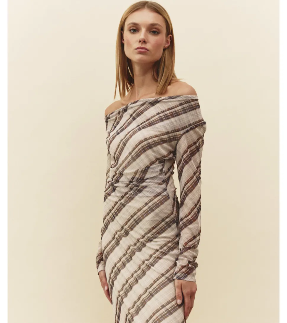 VESTIDO TUL DRAPEADO