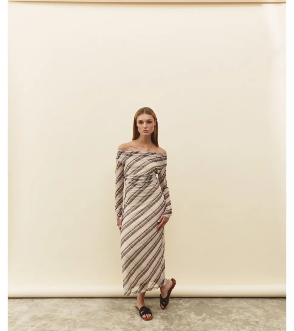 VESTIDO TUL DRAPEADO